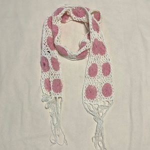 Arden B. pink and white scarf*